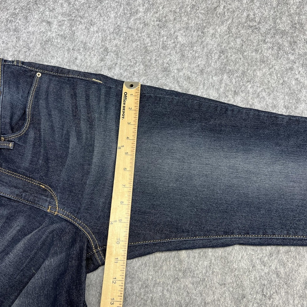 Signature Levi Strauss Jeans Women 10M Blue Modern Straight Stretch Denim Pants - Picture 15 of 16